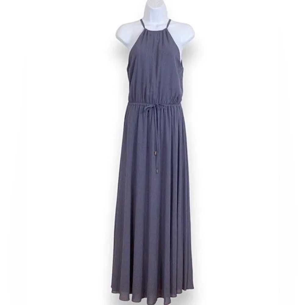 LULUS blue Chaffon bridesmaid dress
